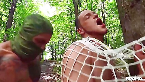 Catches In The Net And Fucks Him Raw With Oliver Smith And Bo Sinn