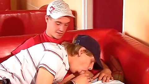 Intense Anal Featuring Two Cap-wearing