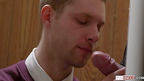 Teddy Torres And Benjamin Blue In Confessional Booth Buttfuck With And