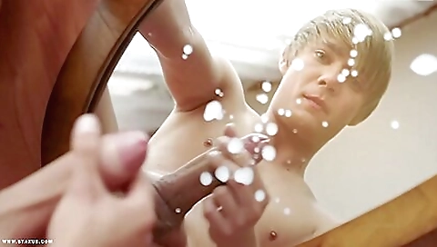 Noah Matous In Cums All Over His Own Perfect Reflection