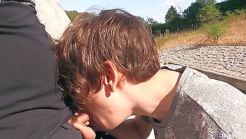 Albert Makes Some Quick Cash By Painting A Guys Portrait & Letting Him Touch His Big Cock