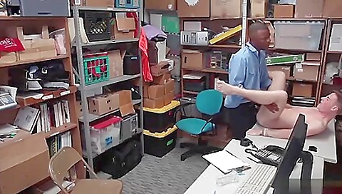 Teenie Detained By A Security Guard